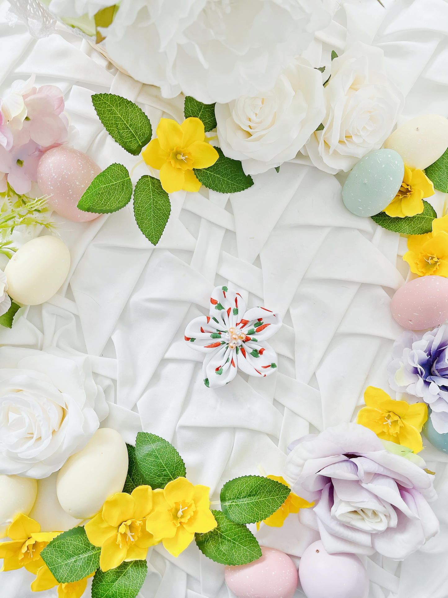 Hello Spring - Carrot Flower Bow