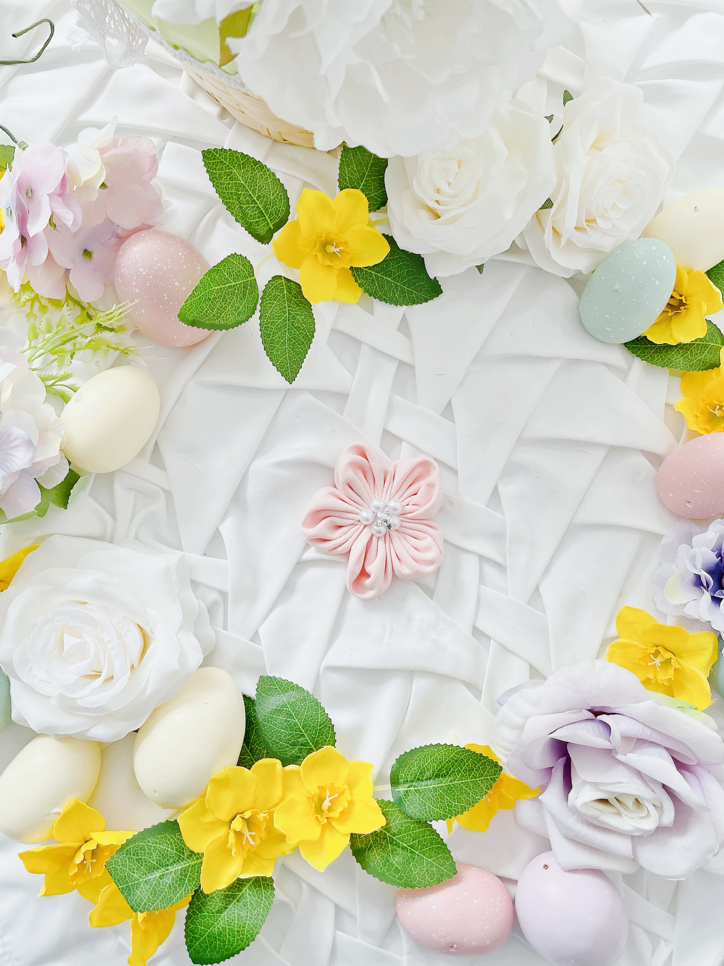 Hello Spring - Pink Flower Bow