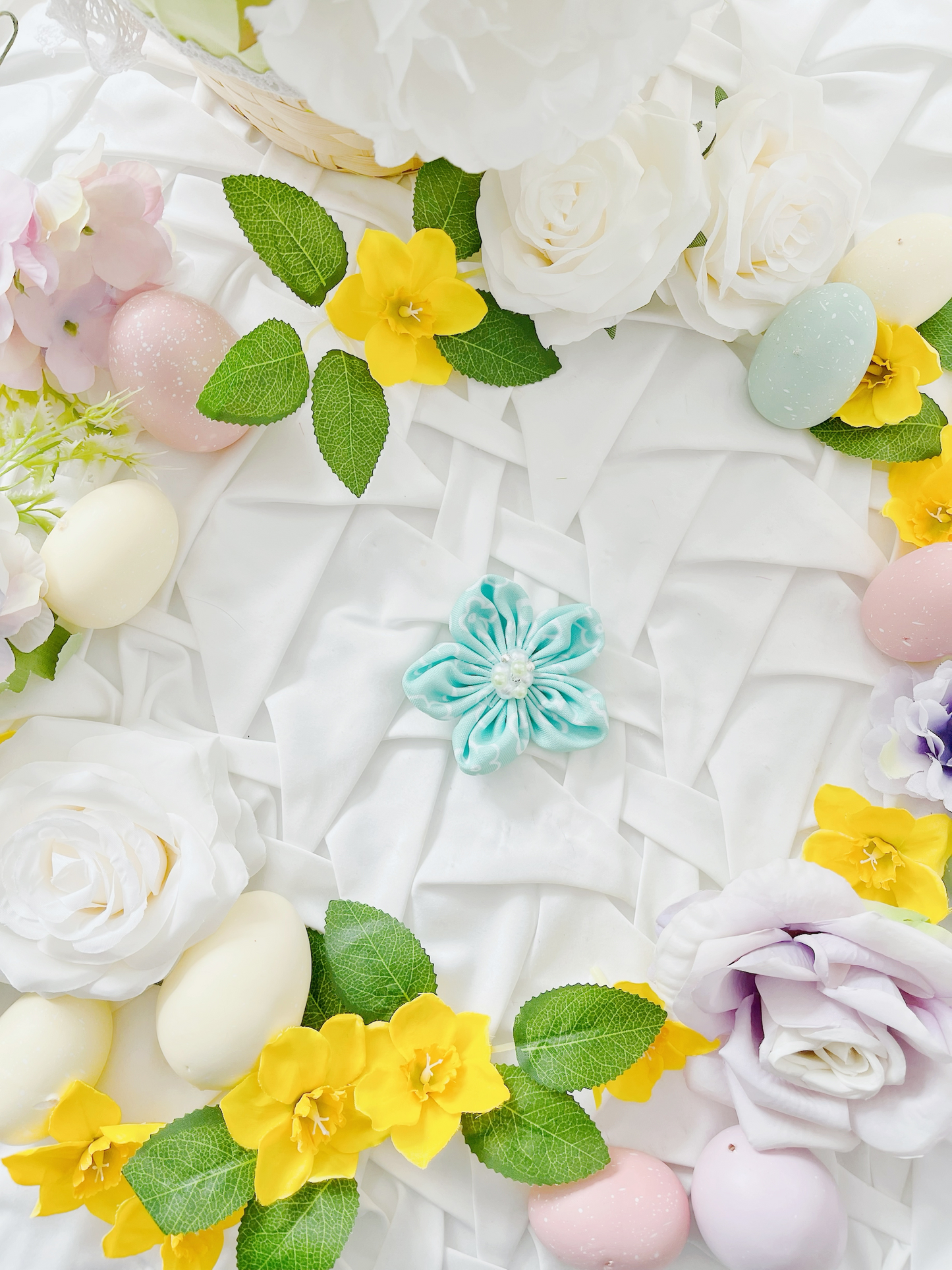 Hello Spring - Mint Flower Flower Bow