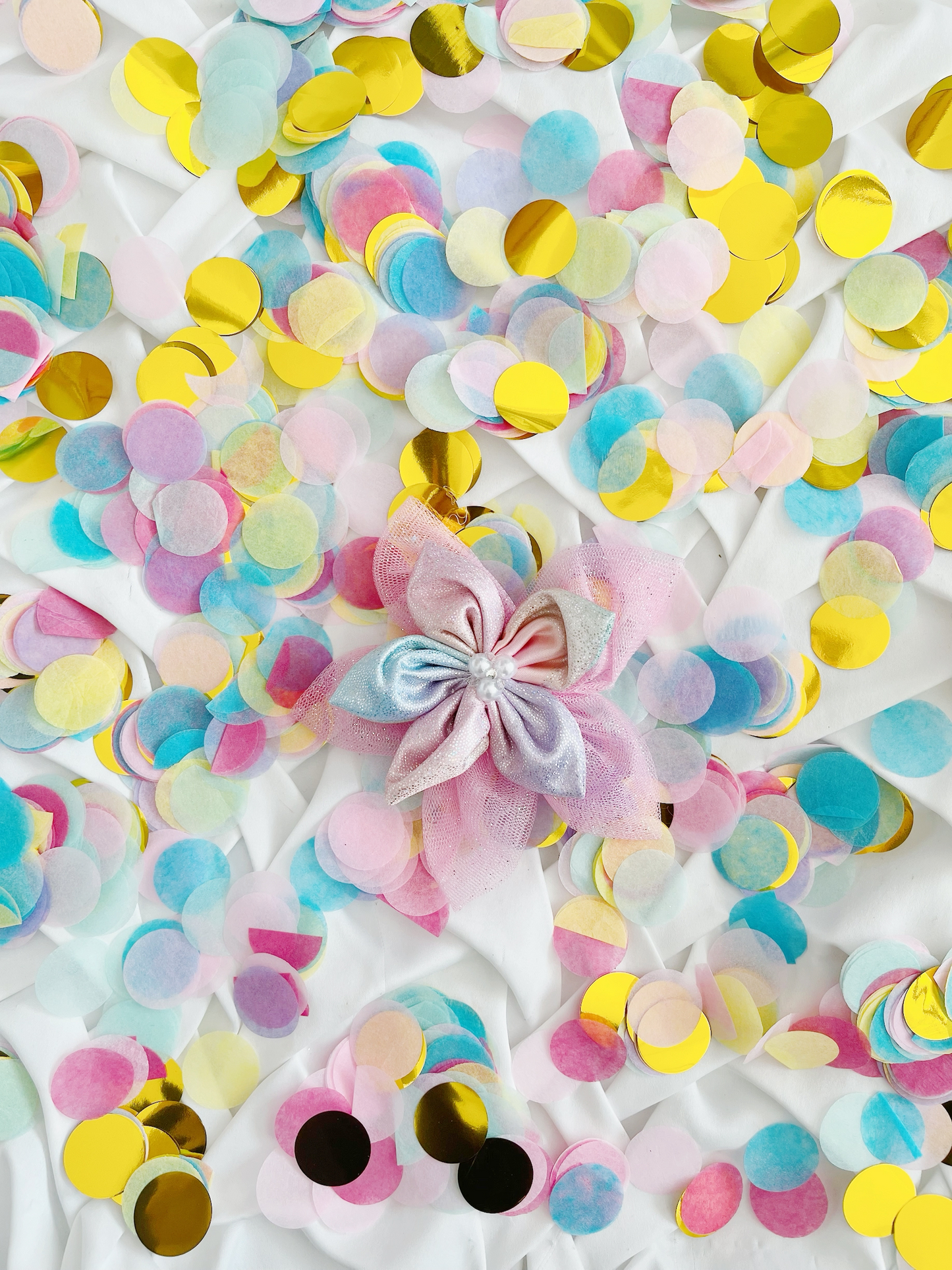 Double Layer Unicorn Flower Bow