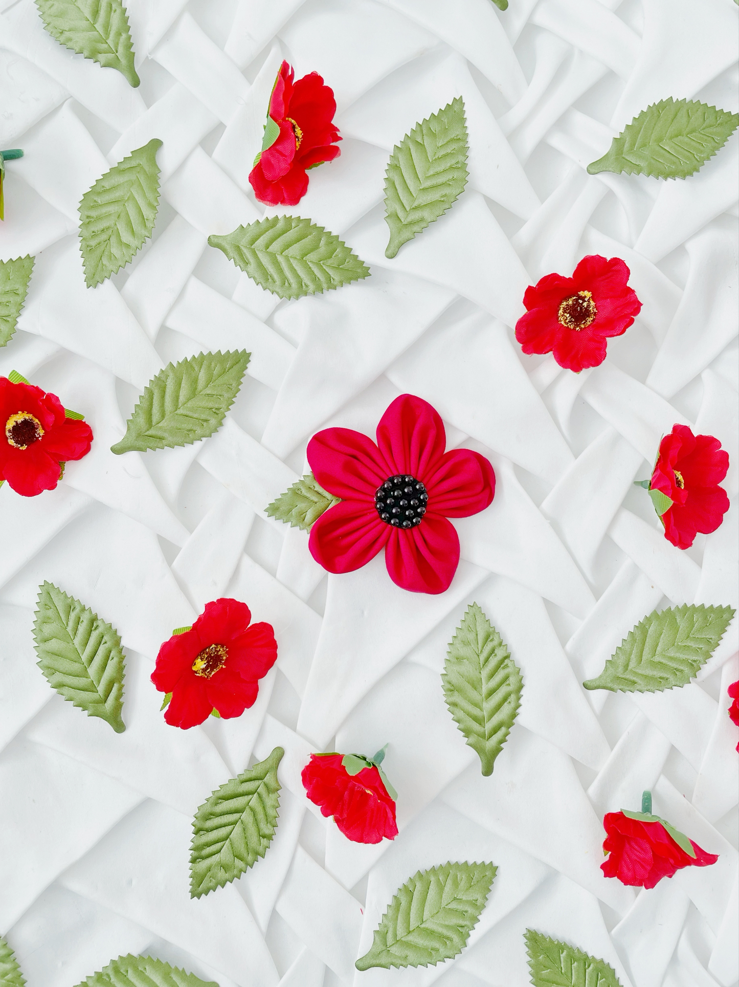 Poppie Flower Bow