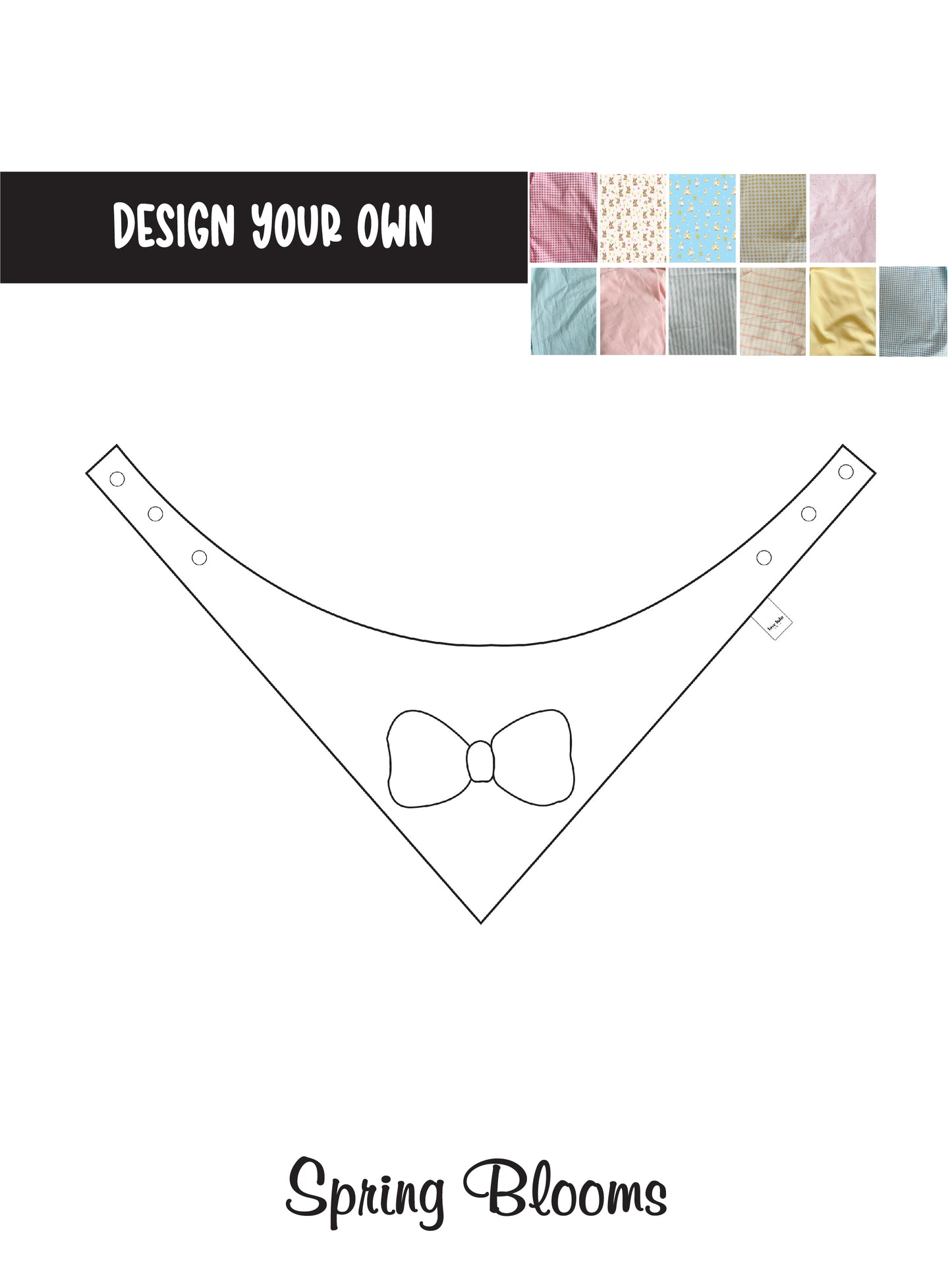 Design your own Spring Bloom: Bow Bandana