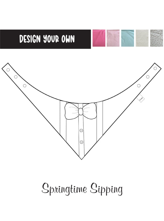 Design your own Springtime Sipping: Shirt with Braces and Bow Bandana