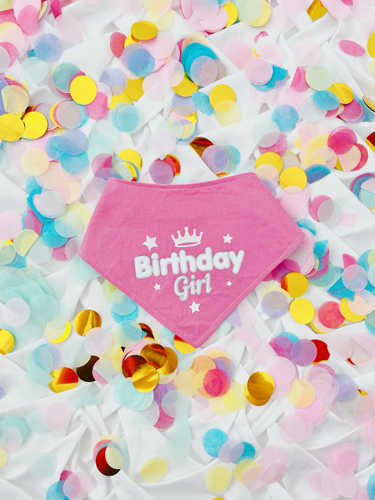 2 in 1 Birthday Girl x Gotcha Day Dog Bandana