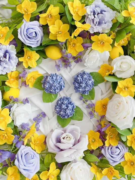 Hydrangea Flower Bow - Purple