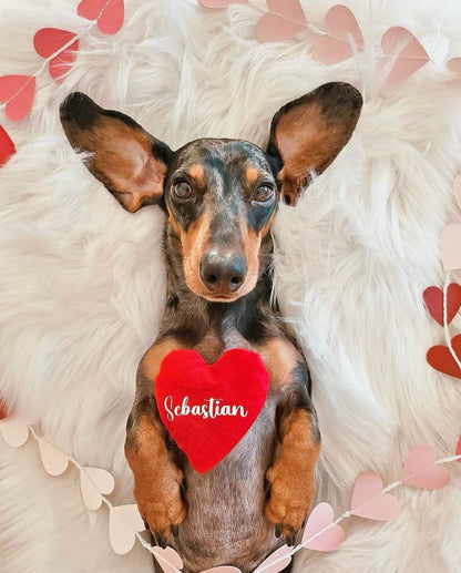 Red and Pink Heart Bow