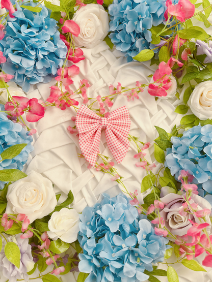 Spring Bloom - Pink Gingham Bow