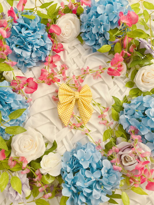 Spring Bloom - Yellow Gingham Bow