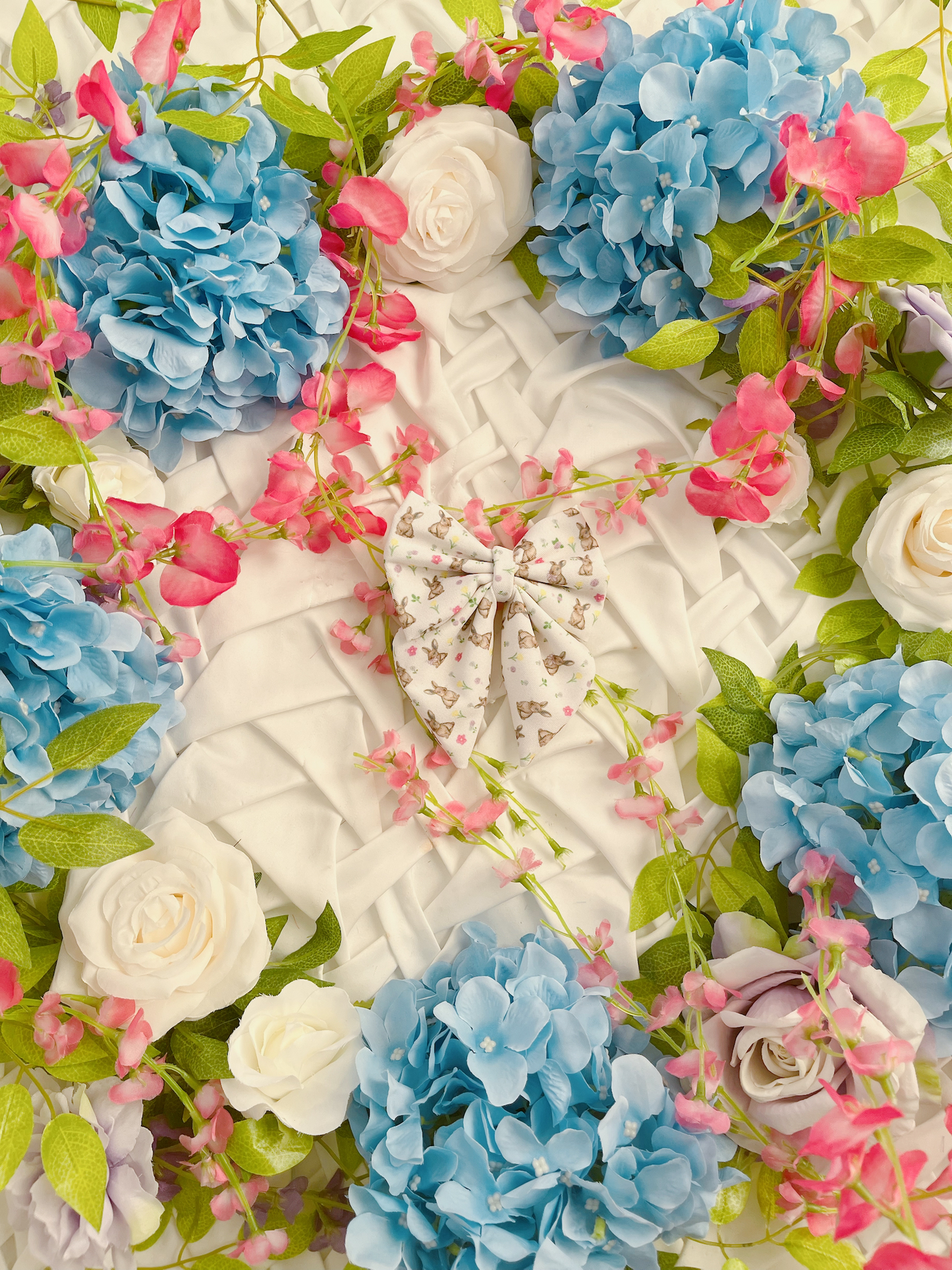 Spring Bloom - Rabbit Pattern Bow