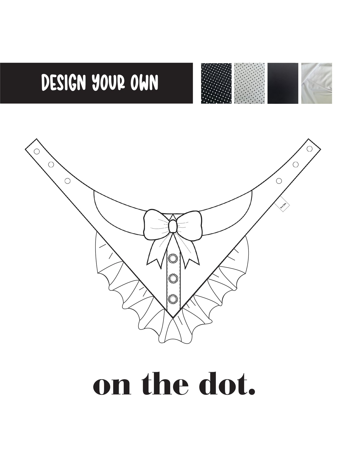 Design your own on the dot. - Blouse with Ruffle Bandana