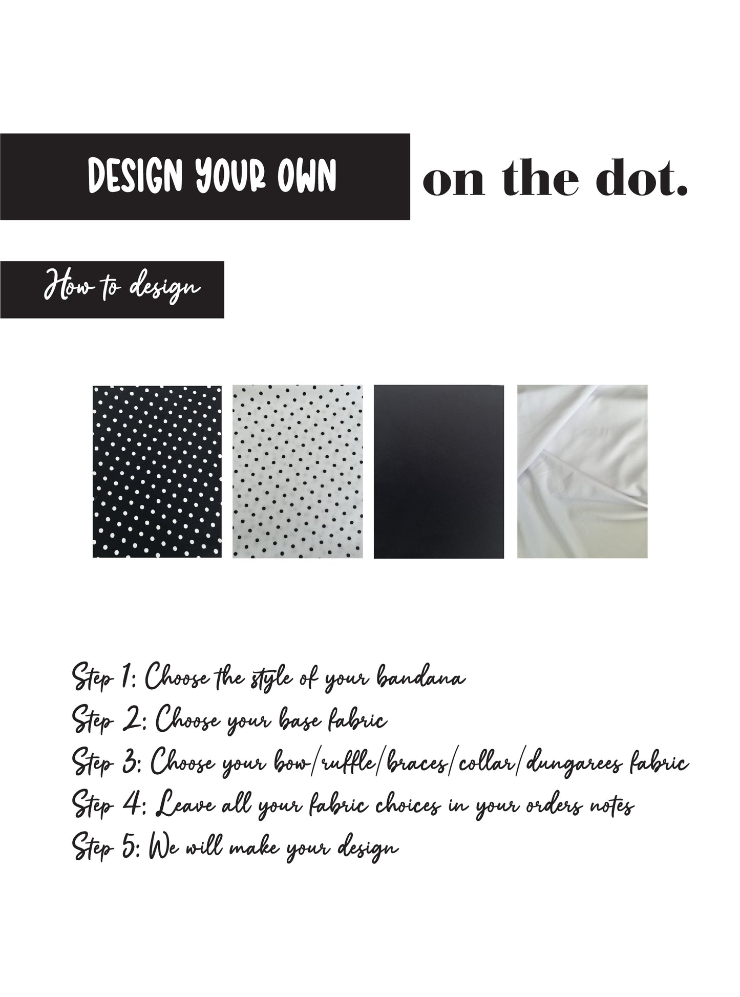 Design your own on the dot. - Bow with Ruffle Bandana