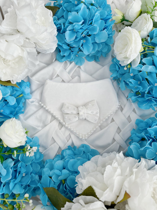 Love Stories - Cream Velvet Bow Bandana