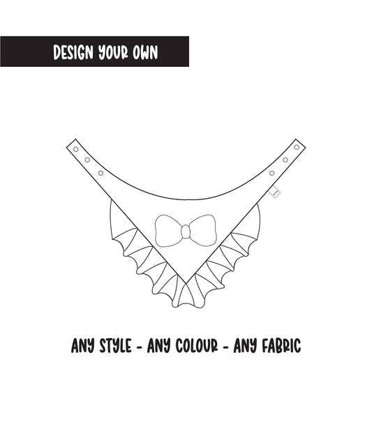 Design on your own: Bow & Ruffles on Bandana