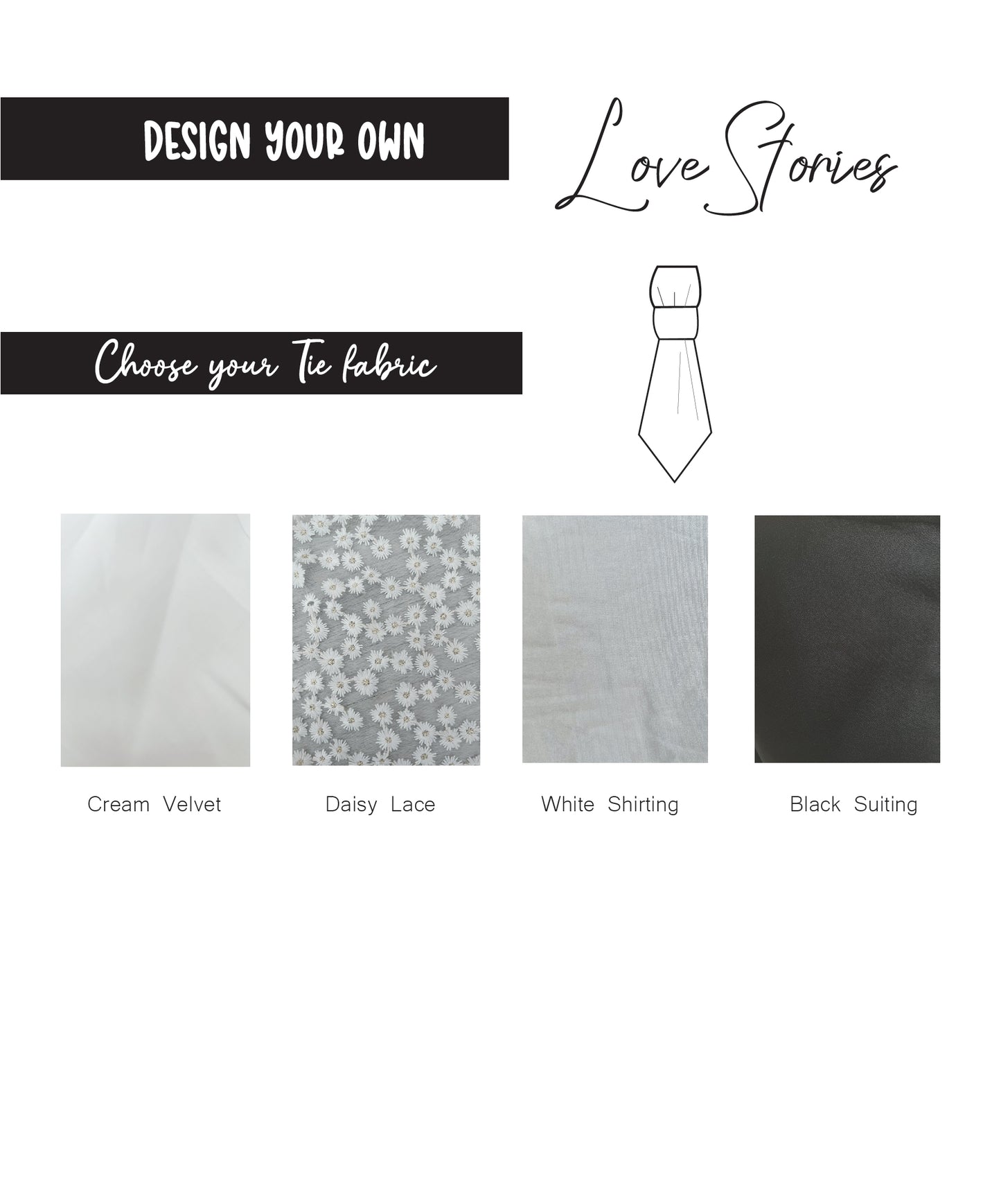 Design your own Love Stories: Shirt with Tie