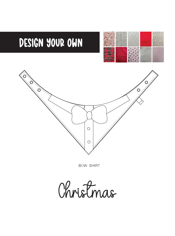 Design your own Christmas: Shirt with Bow + Collar