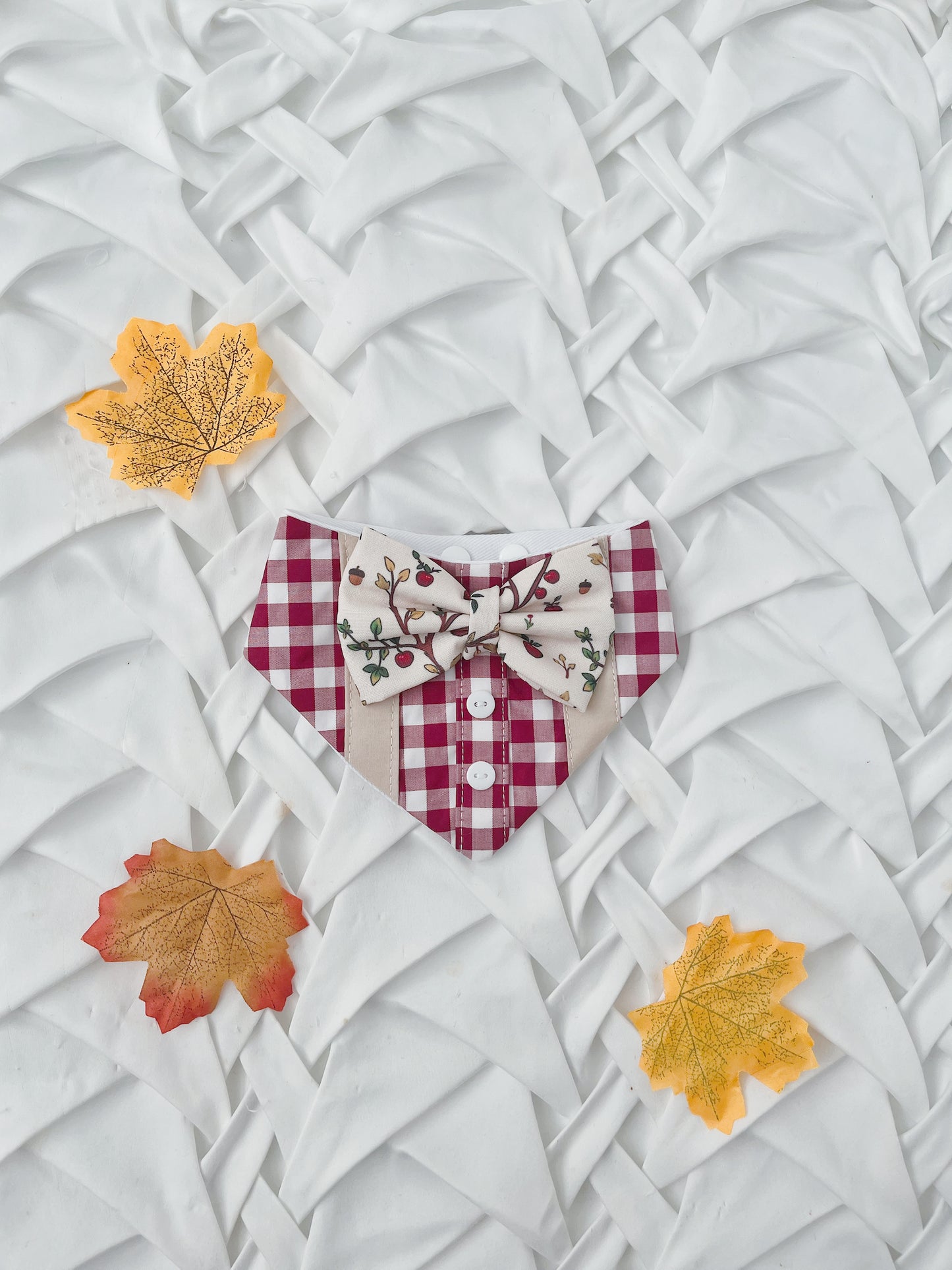 Apple Plaid Shirt Bandana