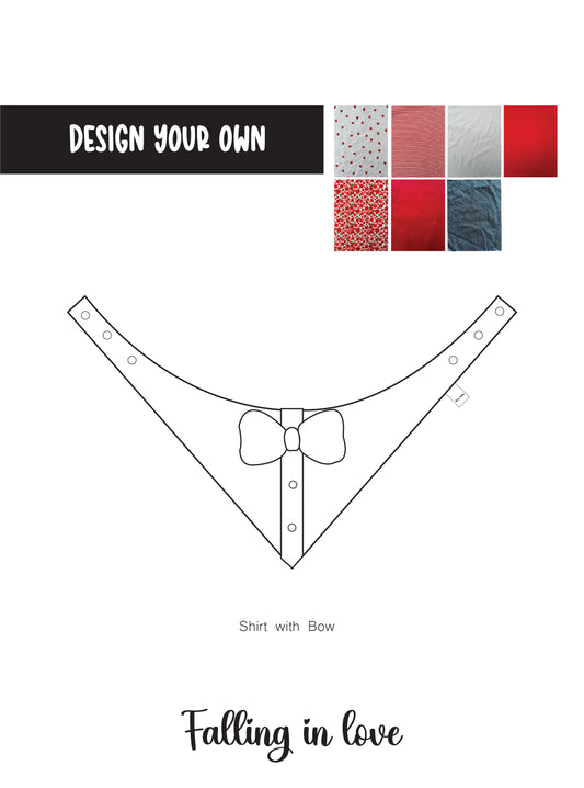 Design your own Falling in Love: Shirt with Bow Bandana