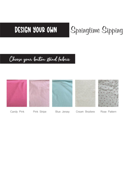 Design your own Springtime Sipping: Pearl Button Blouse Bandana