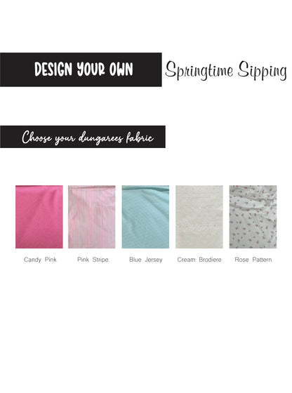 Design your own Springtime Sipping: Dungarees Bandana