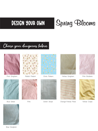 Design your own Spring Bloom: Dungarees, Bow and Ruffle Bandana