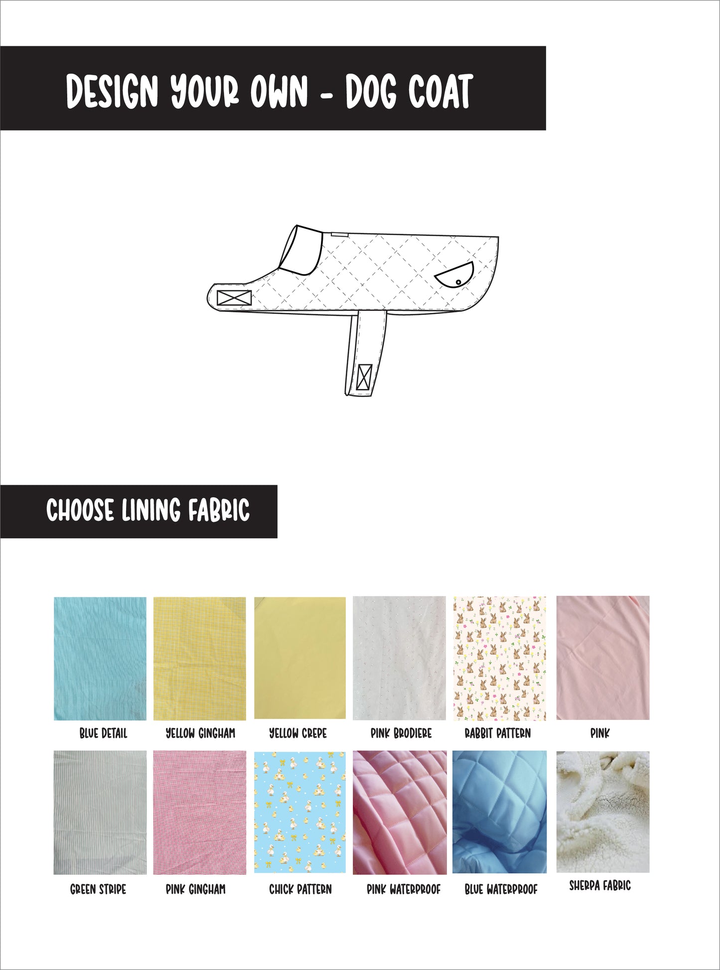 Design your own - Dog Coat